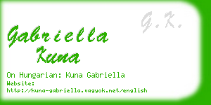 gabriella kuna business card